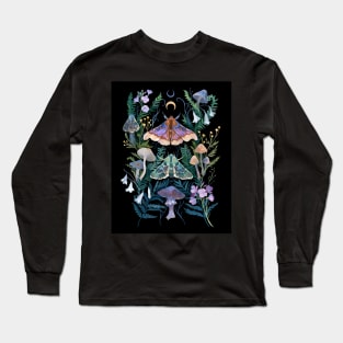 Sphinx Moth Mushroom Long Sleeve T-Shirt